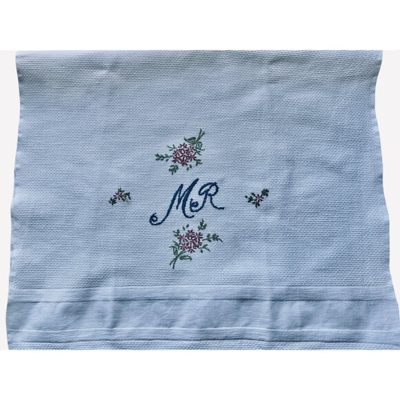Mr. & Mrs. Hand Embroidered Tea Towels Set - Picture 3 of 14